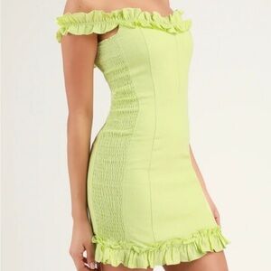 Lulus Lime Green Mini Dress size Small